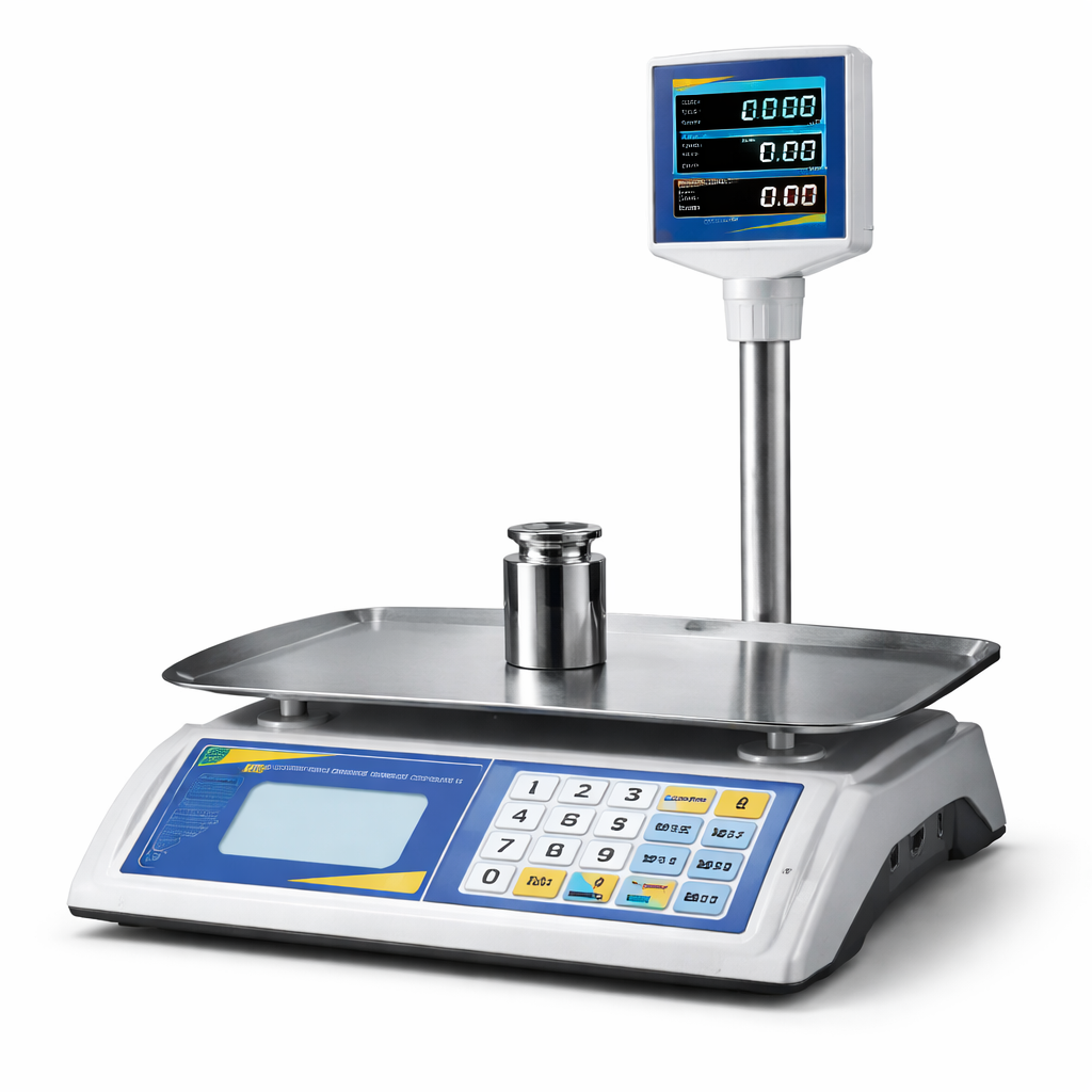 Balanza liquidadora con pedestal